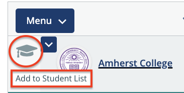 add to student list