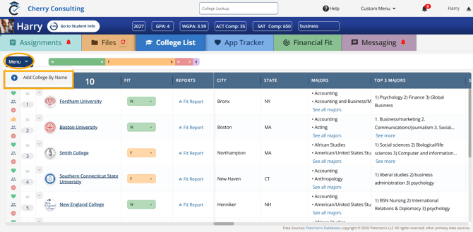 addcollegestudentview
