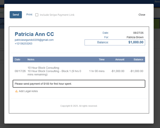 invoice