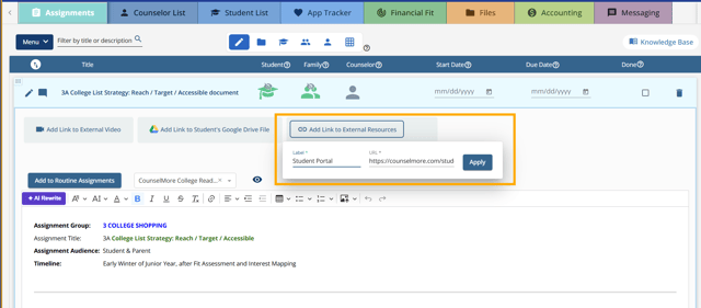 link to student portal