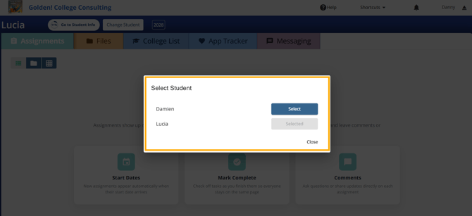 selectstudent