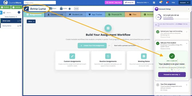 studentadded
